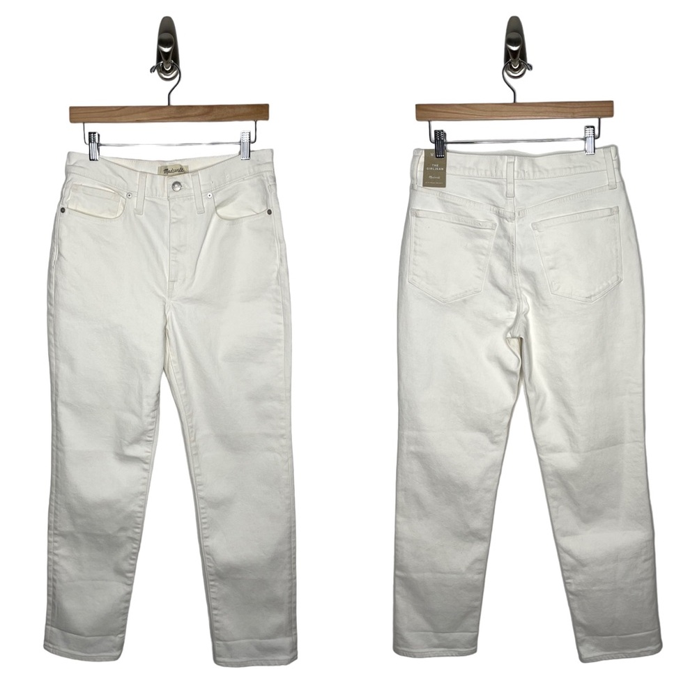 Madewell | NWT The Girljean in Tile White 27 - Picture 2 of 11